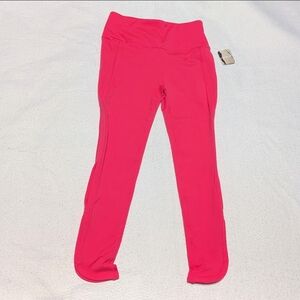 NWT Free People Movement Dance Capri Leggings Womens Small Coral Pink Cut Outs